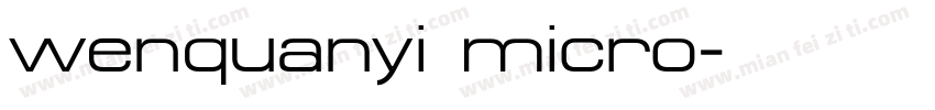 wenquanyi micro字体转换